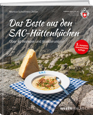 Terrasse einer SAC-Hütte mit feiner, selbstgemachten Suppe