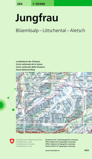 Swisstopo | 264 Jungfrau - SAC-Shop