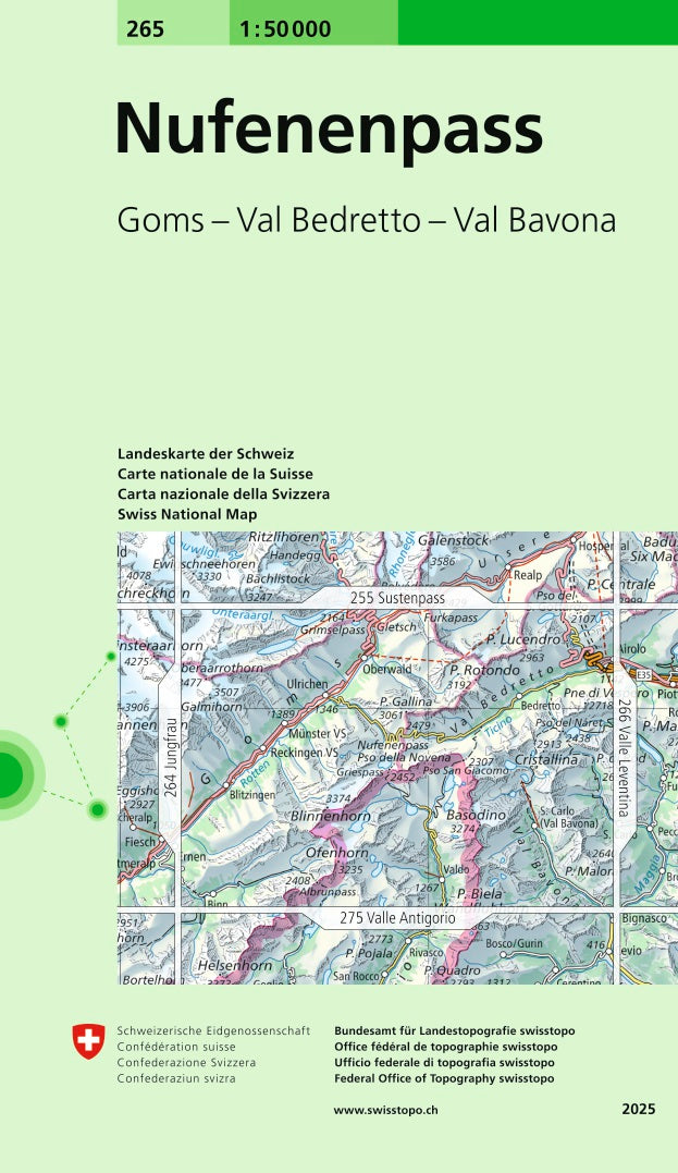 Swisstopo | 265 Nufenenpass - SAC-Shop