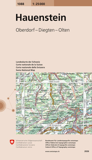 Swisstopo | 1088 Hauenstein - SAC-Shop