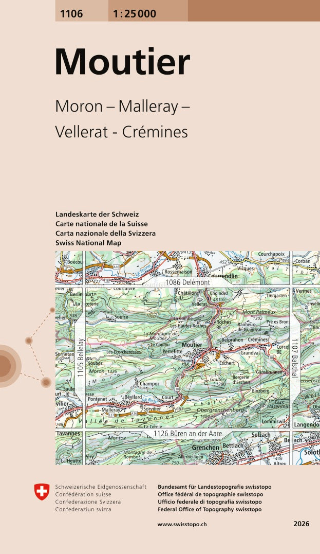 Swisstopo | 1106 Moutier