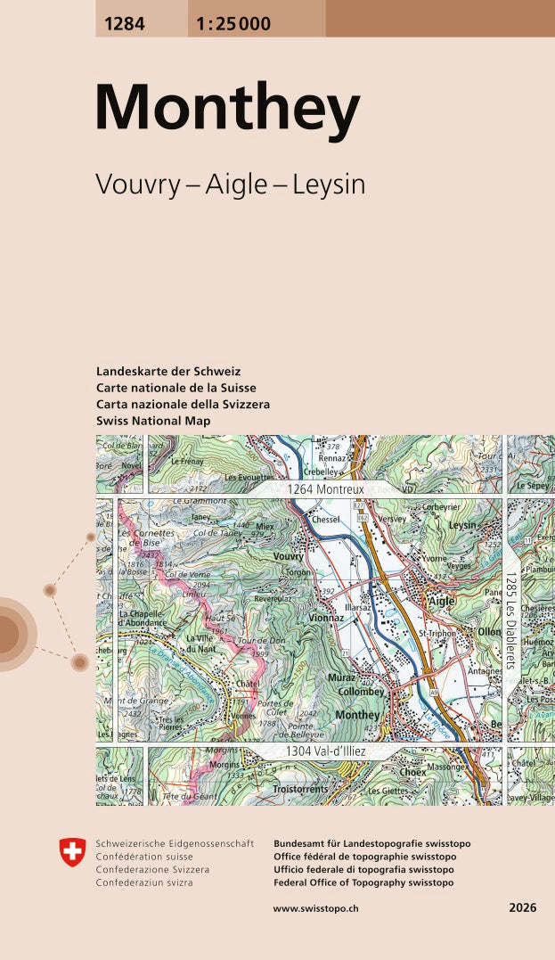 Swisstopo | 1284 Monthey - SAC-Shop