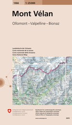 Swisstopo | 1366 Mont Vélan - SAC-Shop