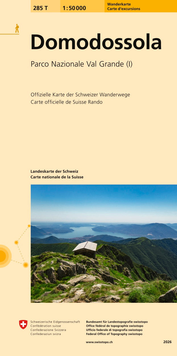 Swisstopo | 285T Domodossola Wanderkarte