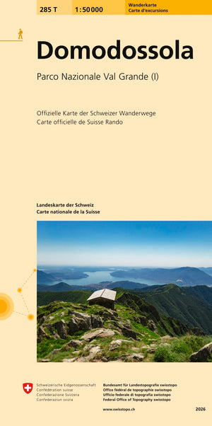 Swisstopo | 285T Domodossola Wanderkarte