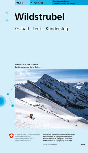 swisstopo | 263S Wildstrubel Carte de sports de neige