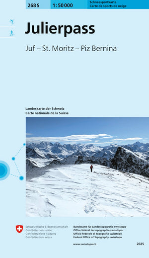 swisstopo | 268S Julierpass Carte de sports de neige