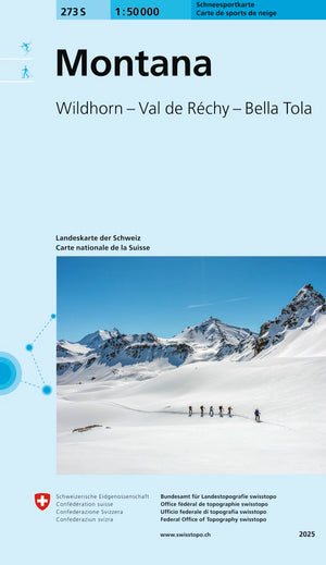 swisstopo | 273S Montana Carte de sports de neige