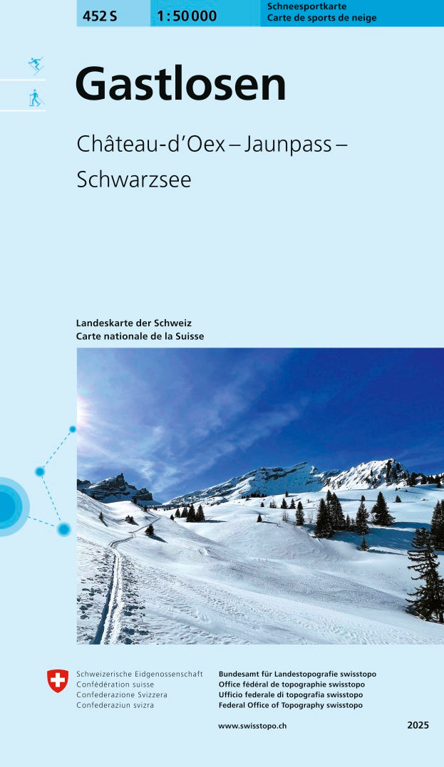 swisstopo | 247S Sardona Carte de sports de neige