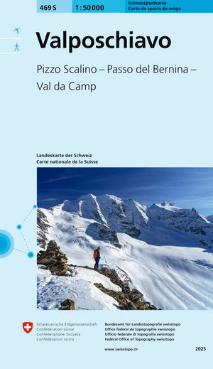 swisstopo | 469S Val Poschiavo Carte de sports de neige