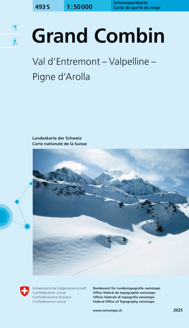 swisstopo | 247S Sardona Carte de sports de neige