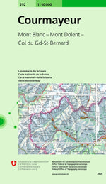 Swisstopo | 292 Courmayeur - SAC-Shop