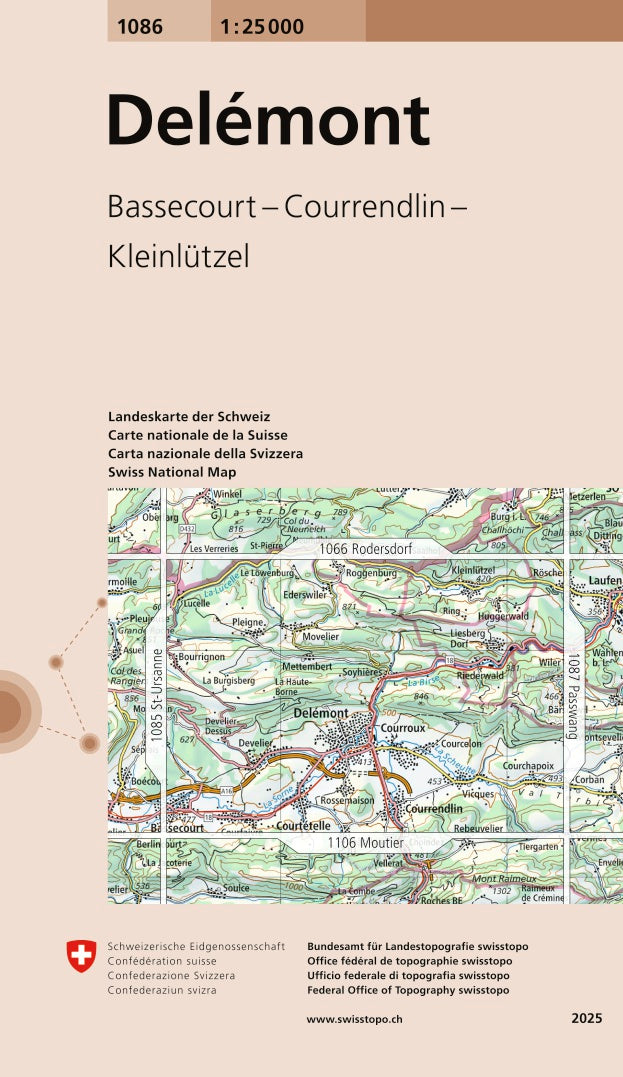 Swisstopo | 1086 Delémont - SAC-Shop