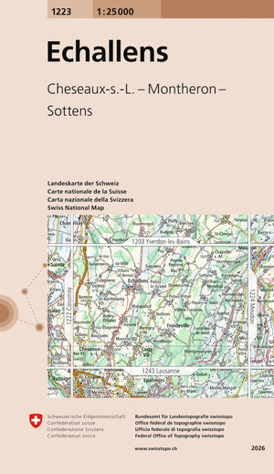 Swisstopo | 1223 Echallens - SAC-Shop