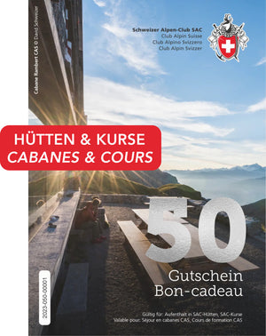 SAC-Gutschein: Hütten und Kurse CHF 50.00