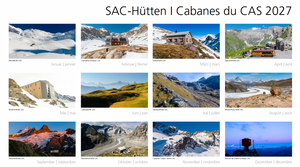 SAC-Hütten – Kalender 2027 - SAC-Shop