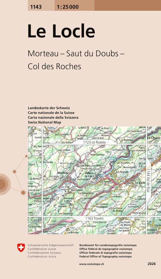 Swisstopo | 1143 Le Locle - SAC-Shop