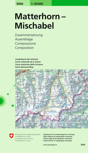 Swisstopo | 5006 Matterhorn - Mischabel - SAC-Shop
