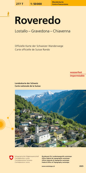 Swisstopo | 277T Roveredo Wanderkarte