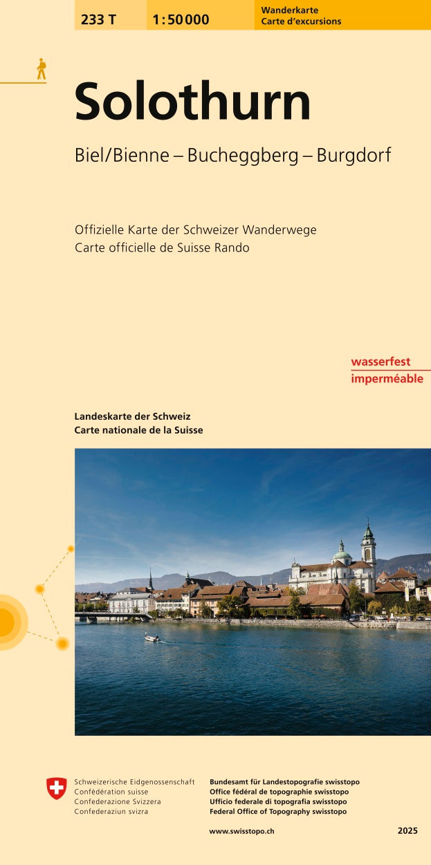 Swisstopo | 233T Solothurn Wanderkarte - SAC-Shop