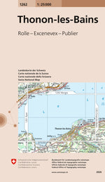 Swisstopo | 1262 Thonen-les-Bains - SAC-Shop