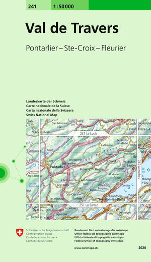 Swisstopo | 241 Val de Travers - SAC-Shop