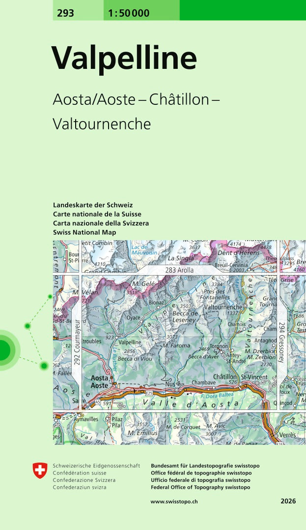 Swisstopo | 293 Valpelline - SAC-Shop