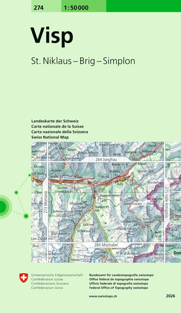 Swisstopo | 274 Visp - SAC-Shop