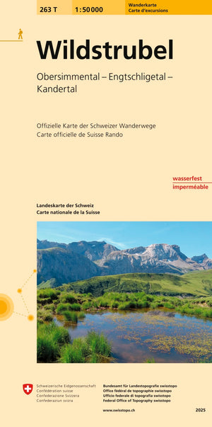 Swisstopo | 263T Wildstrubel Wanderkarte